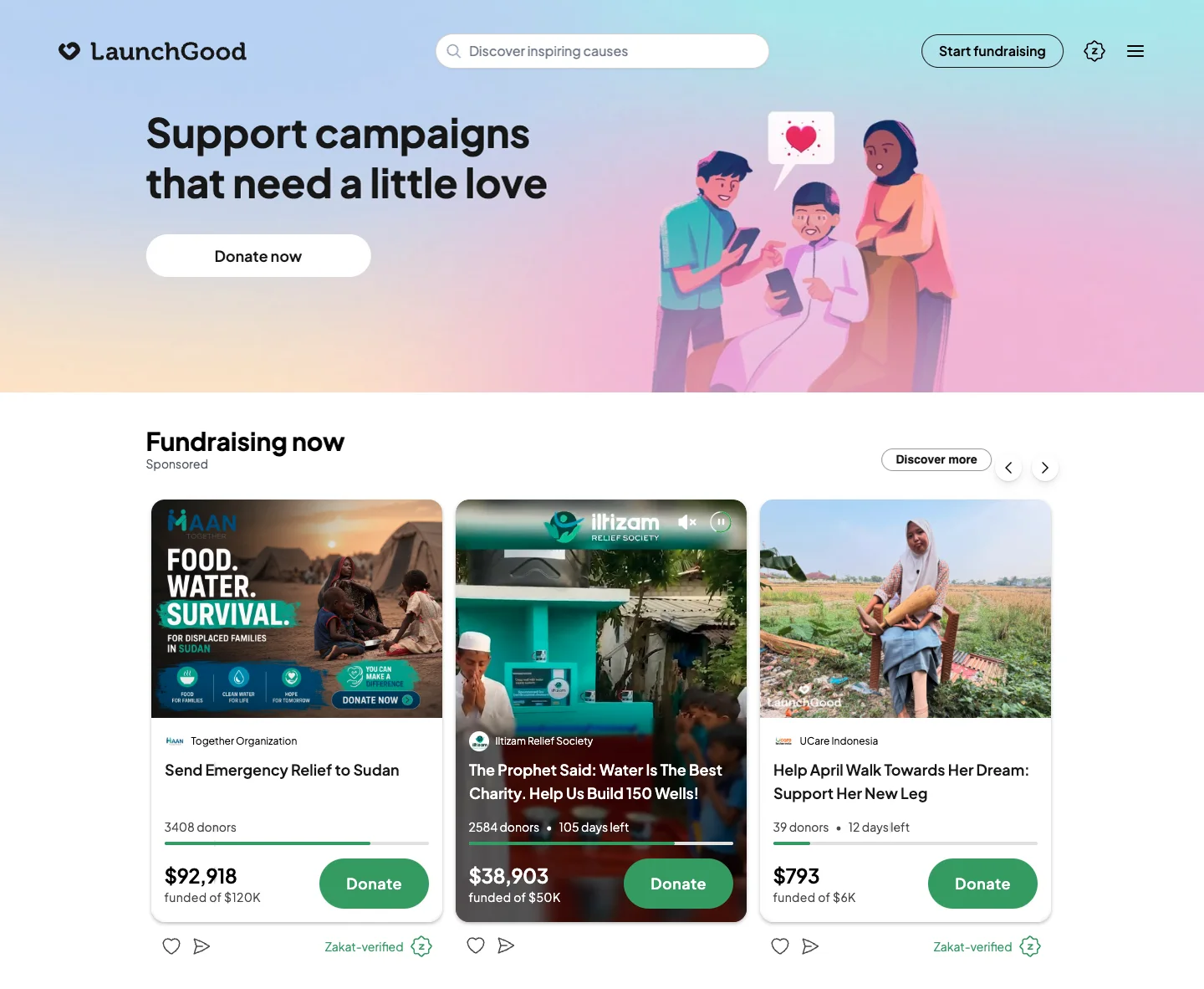 LaunchGood international crowdfunding platform
